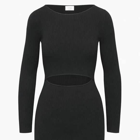 Aritzia Wilfred Cutout Knit Longsleeve Mini Dress - Picture 5 of 13